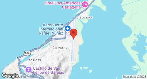 Map of Rafael Núñez International Airport