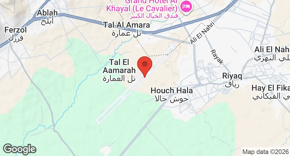 Map of Rayak Air Base