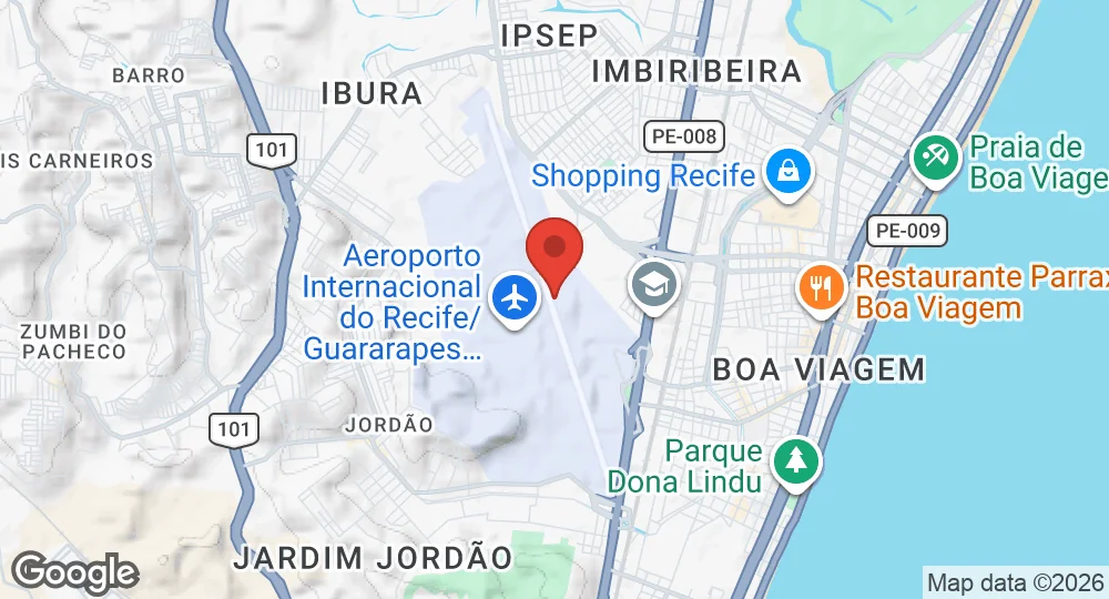 Map of Recife Air Force Base