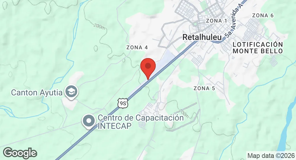 Map of Retalhuleu Airport