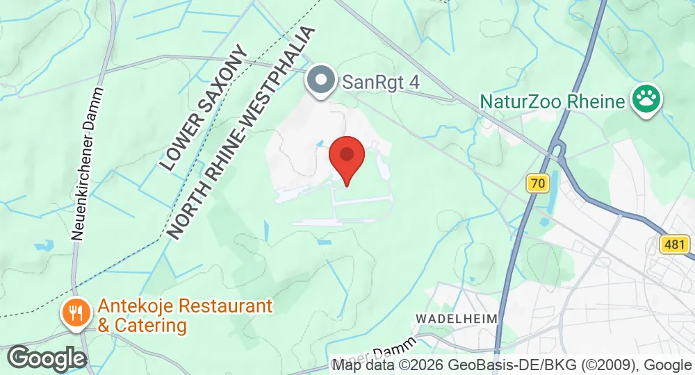 Map of Rheine-Bentlage Air Base