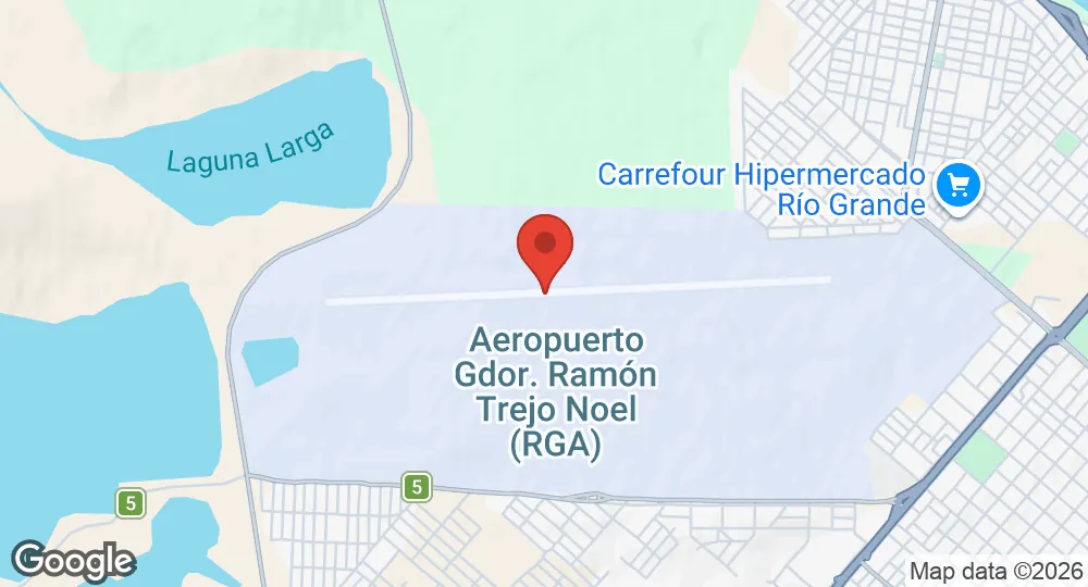 Map of Río Grande Naval Air Base