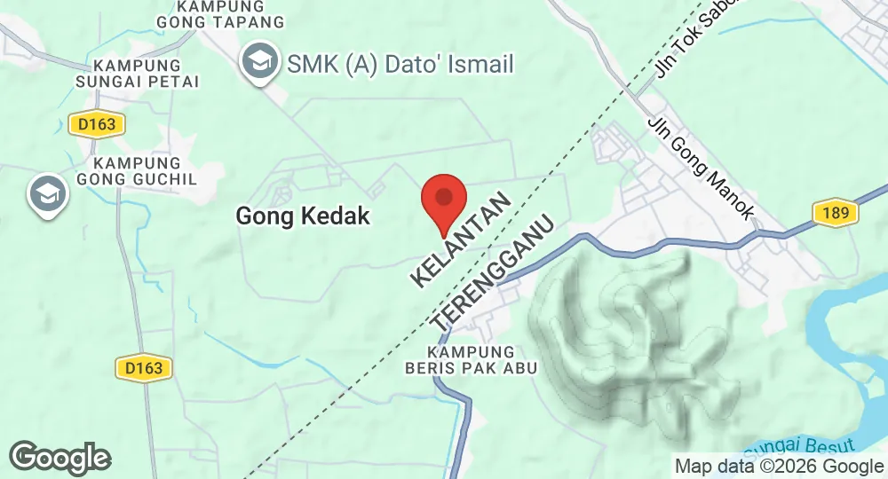 Map of RMAF Gong Kedak