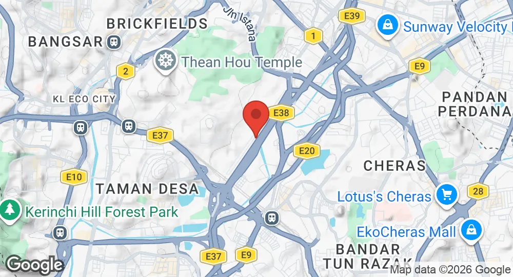 Map of RMAF Kuala Lumpur