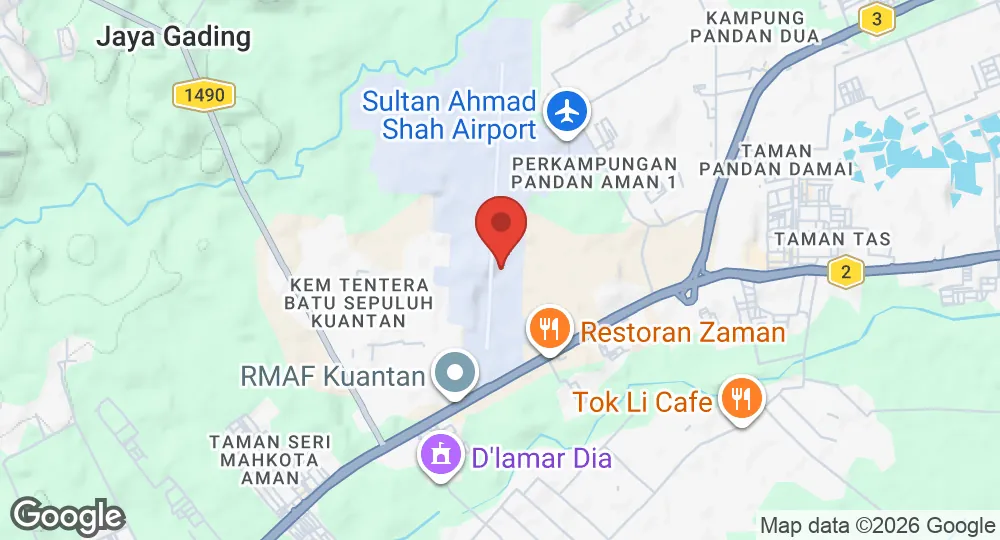 Map of RMAF Kuantan