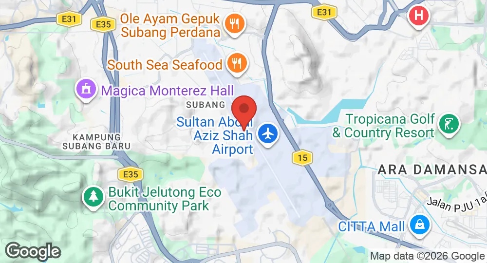 Map of RMAF Subang