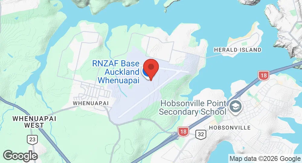 Map of RNZAF Base Auckland