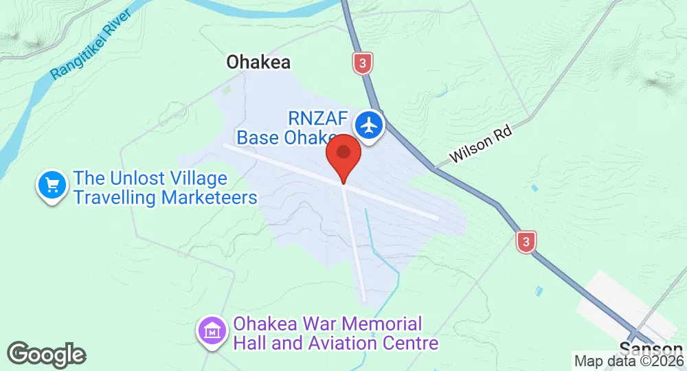 Map of RNZAF Base Ohakea