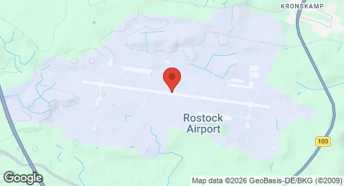 Map of Rostock-Laage Airport