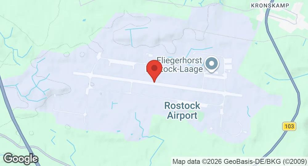 Map of Rostock-Laage Airport