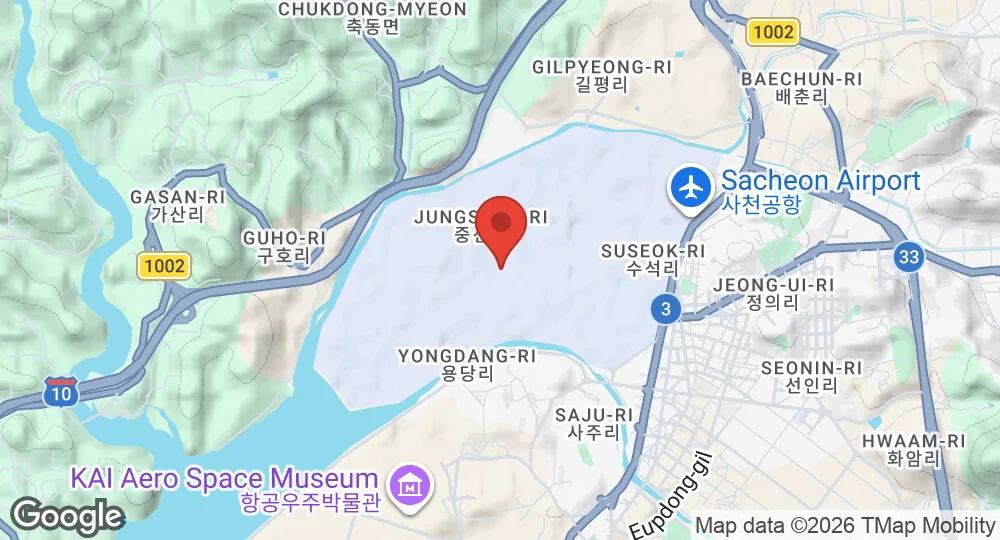 Map of Sacheon Air Base
