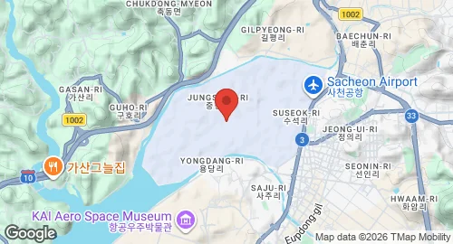 Map of Sacheon Air Base