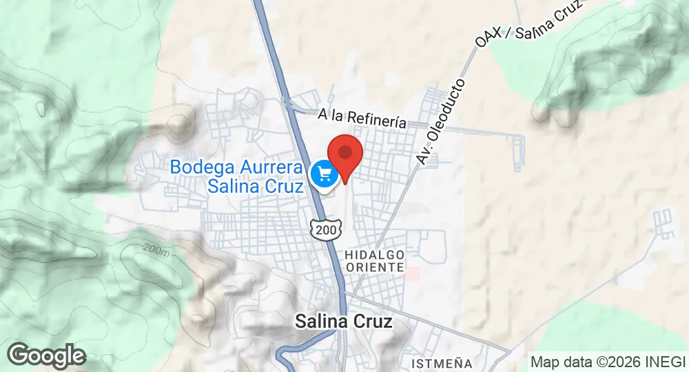 Map of Salina Cruz Naval Air Base
