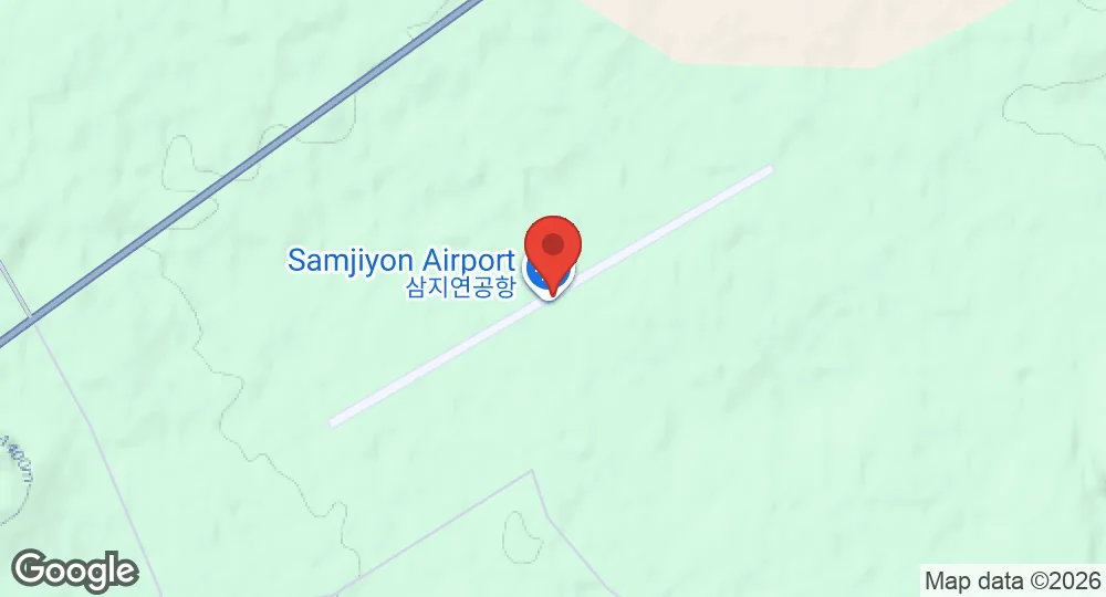 Map of Samjiyon Airport