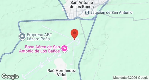 Map of San Antonio de los Baños Airfield