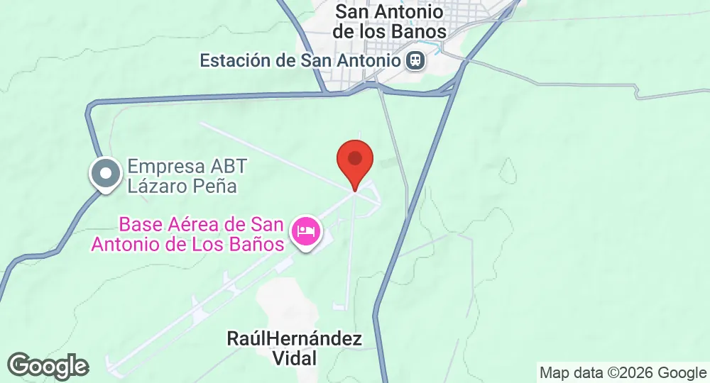 Map of San Antonio de los Baños Airfield