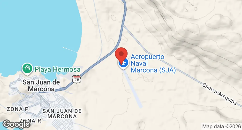 Map of Marcona Naval Air Base