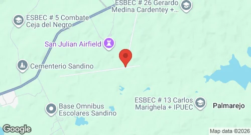 Map of San Julián Air Base