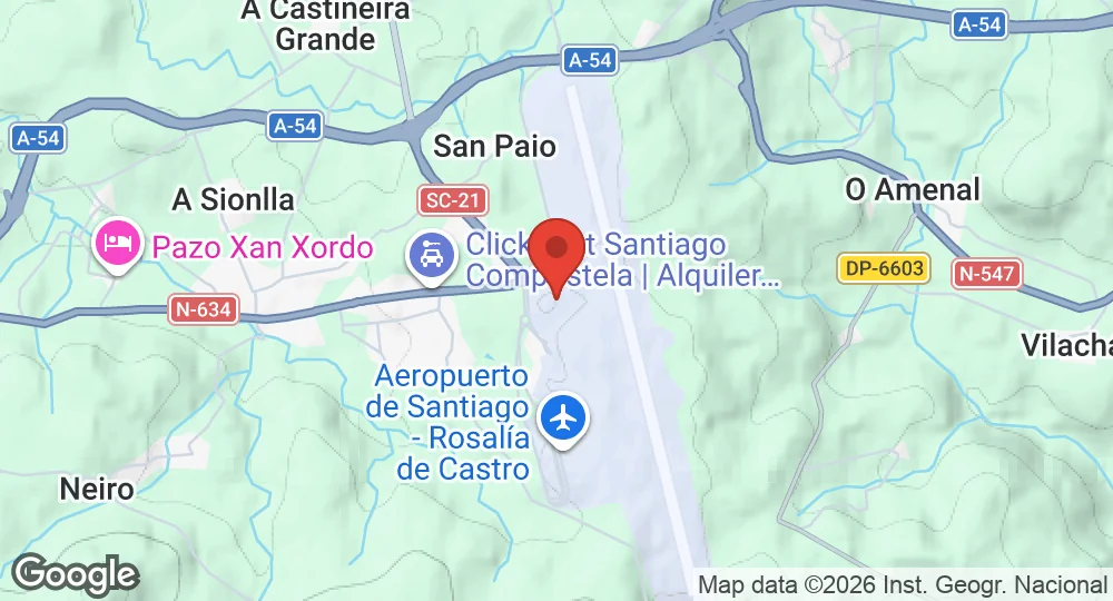 Map of Santiago Military Airfield