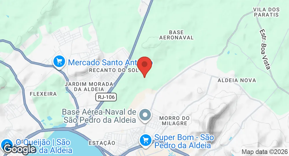 Map of São Pedro da Aldeia Naval Air Base