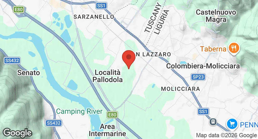 Map of Sarzana-Luni Air Base