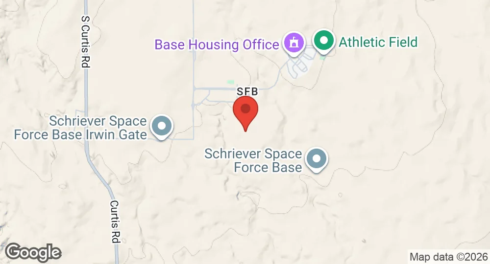 Map of Schriever Space Force Base