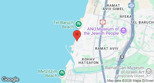 Map of Sde Dov Airbase