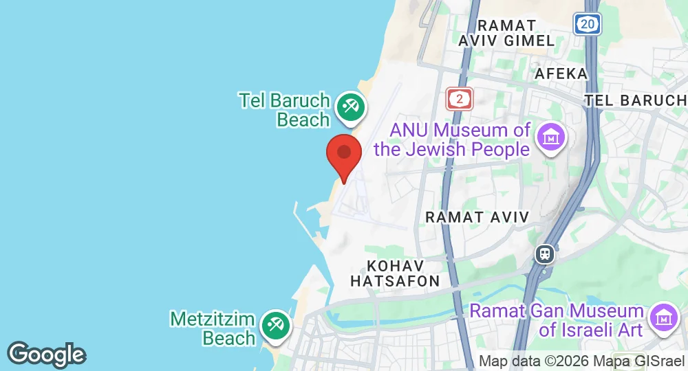 Map of Sde Dov Airbase