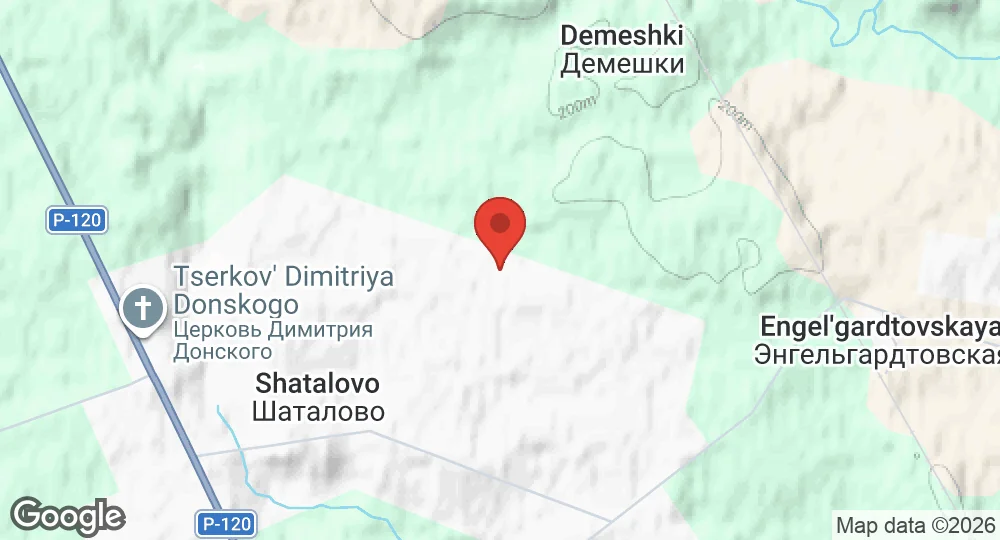 Map of Shatalovo Air Base