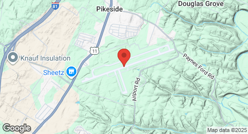 Mapa de Shepherd Field Air National Guard Base