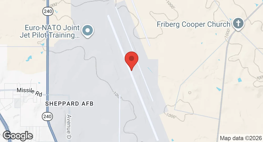 Map of Sheppard Air Force Base