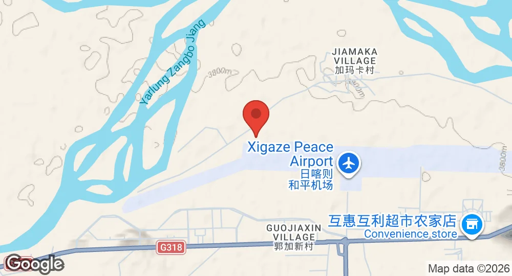 Map of Shigatse Air Base