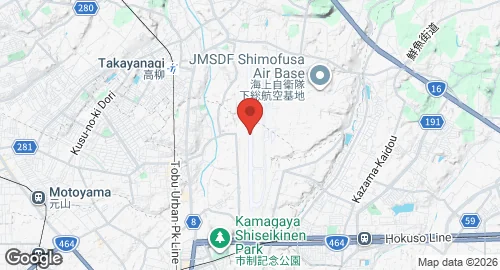 Map of Shimofusa Air Base