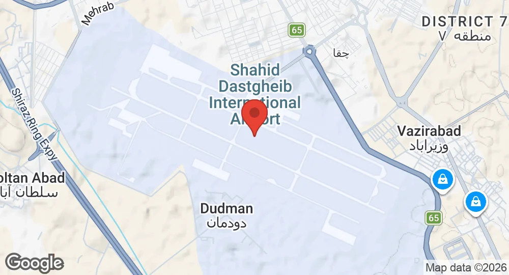 Map of Shiraz International Airport