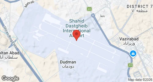 Map of Shiraz International Airport