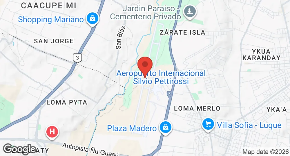 Map of Silvio Pettirossi Air Base