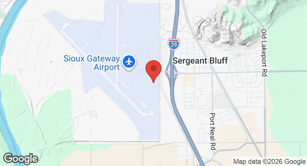 Map of Sioux City Air National Guard Base