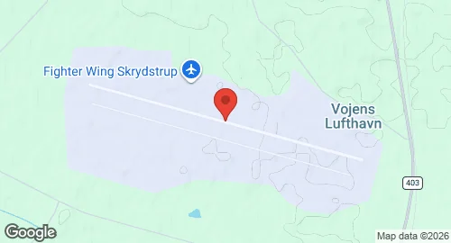 Map of Skrydstrup Air Base