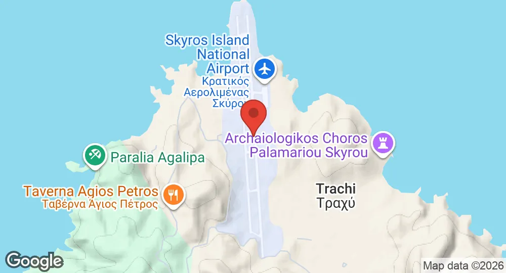 Map of Skyros Air Base