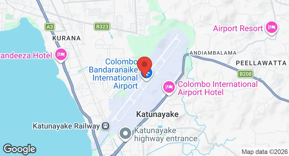 Map of SLAF Katunayake