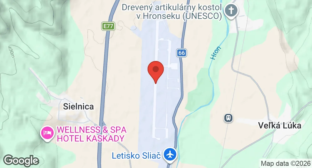 Map of Sliač Air Base