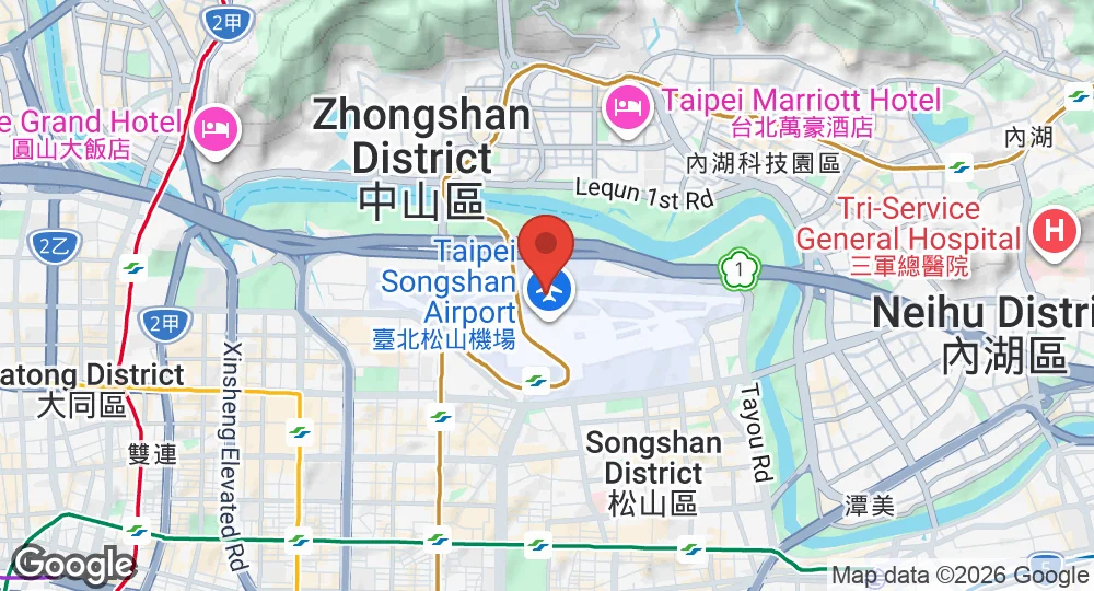 Map of Songshan Air Base