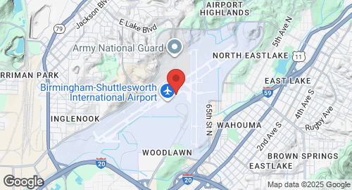 Mapa de Sumpter Smith Air National Guard Base