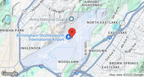 خريطة Sumpter Smith Air National Guard Base