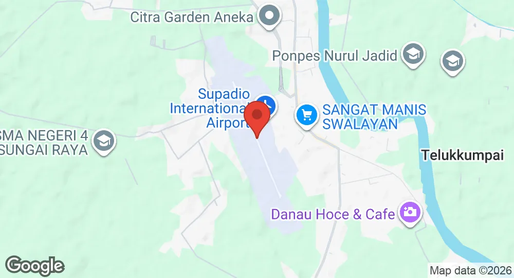 Map of Supadio Air Force Base