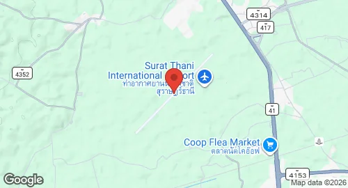 Map of Surat Thani International Airport