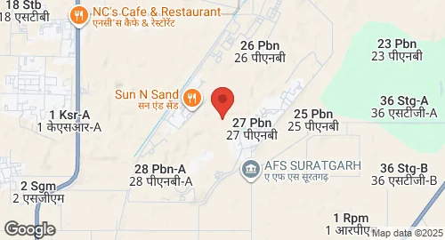 Mapa de Suratgarh AFS