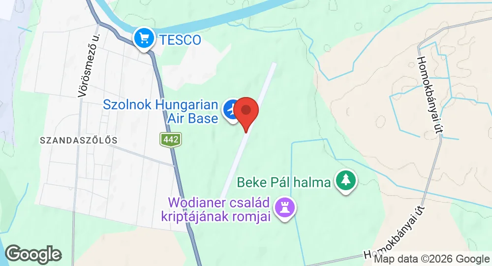 Map of Szolnok Air Base