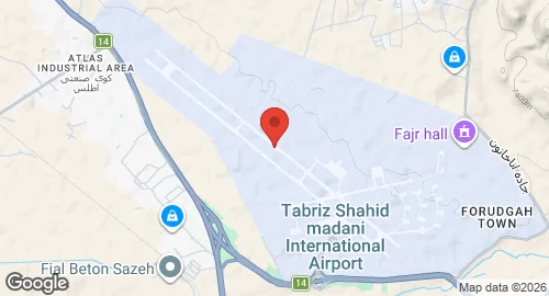 Map of Tabriz Air Base