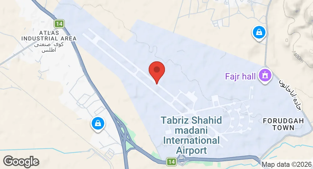Map of Tabriz Air Base